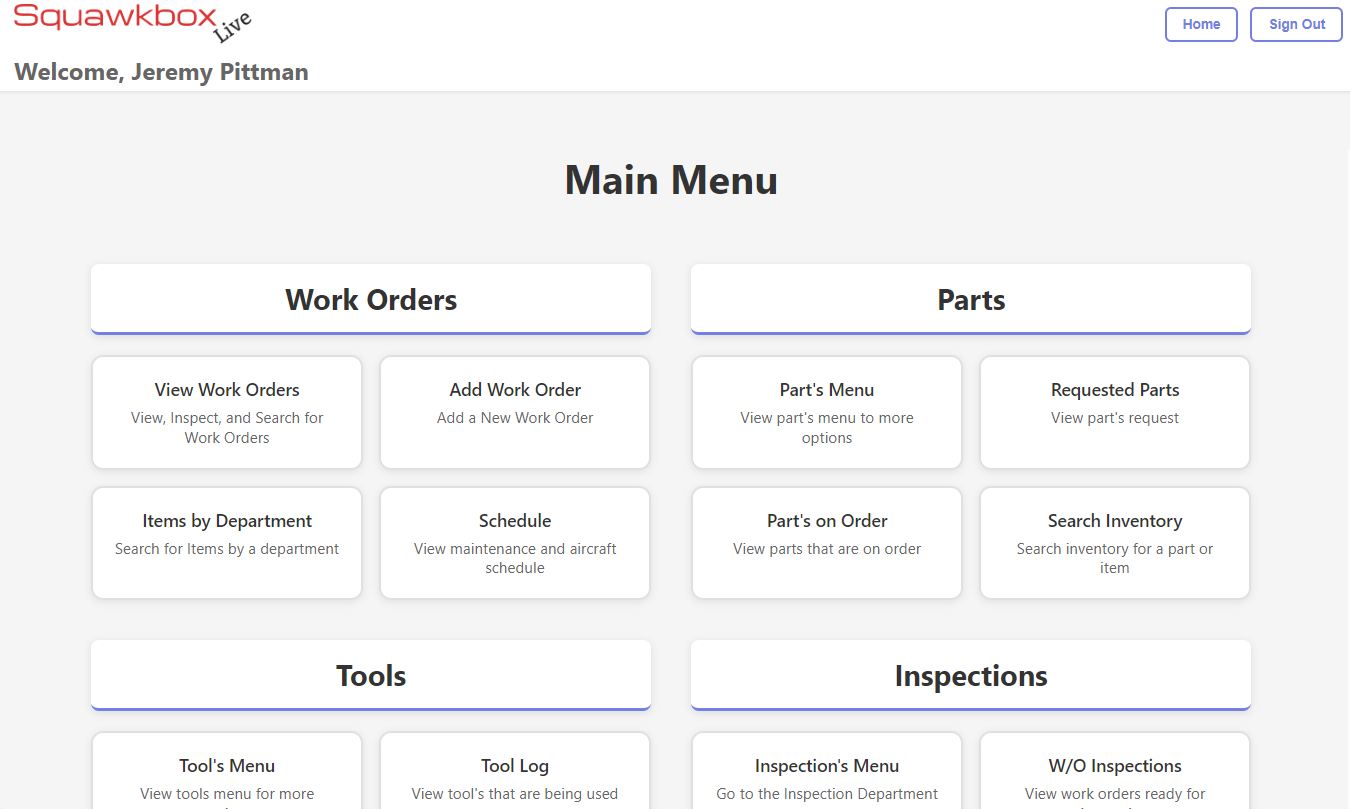 Squawkbox Live Dashboard